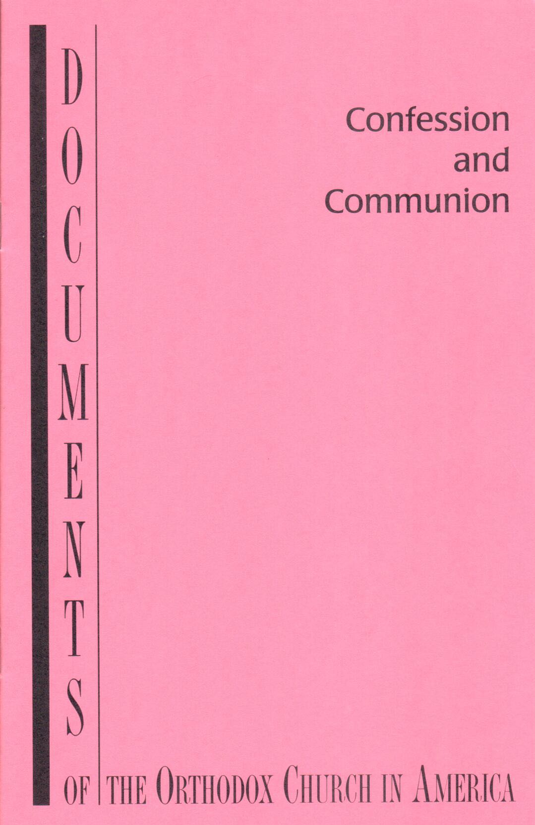 Cover of Confession and communion