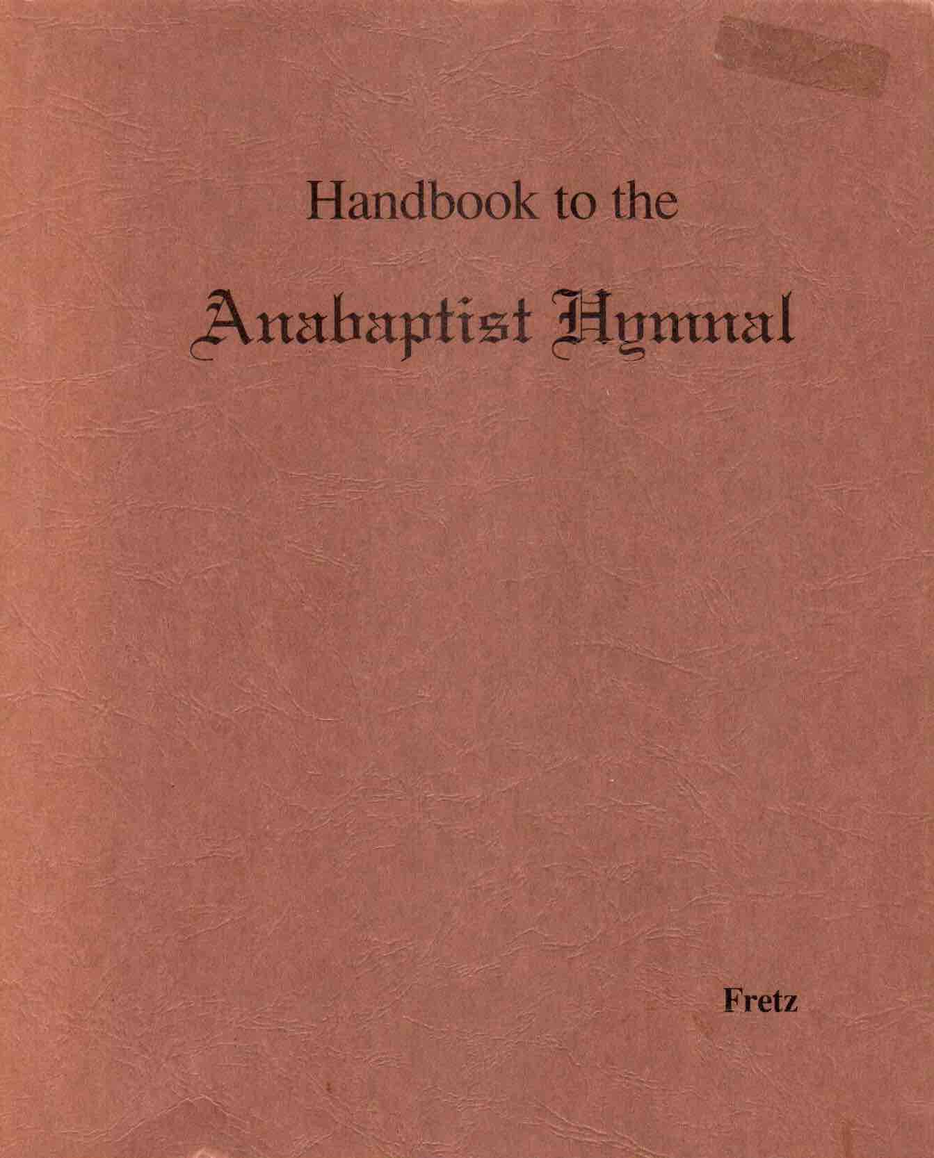 Cover of Handbook to the Anabaptist Hymnal