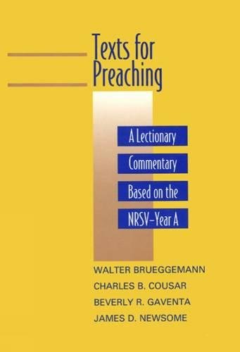 Cover of Texts for Preaching