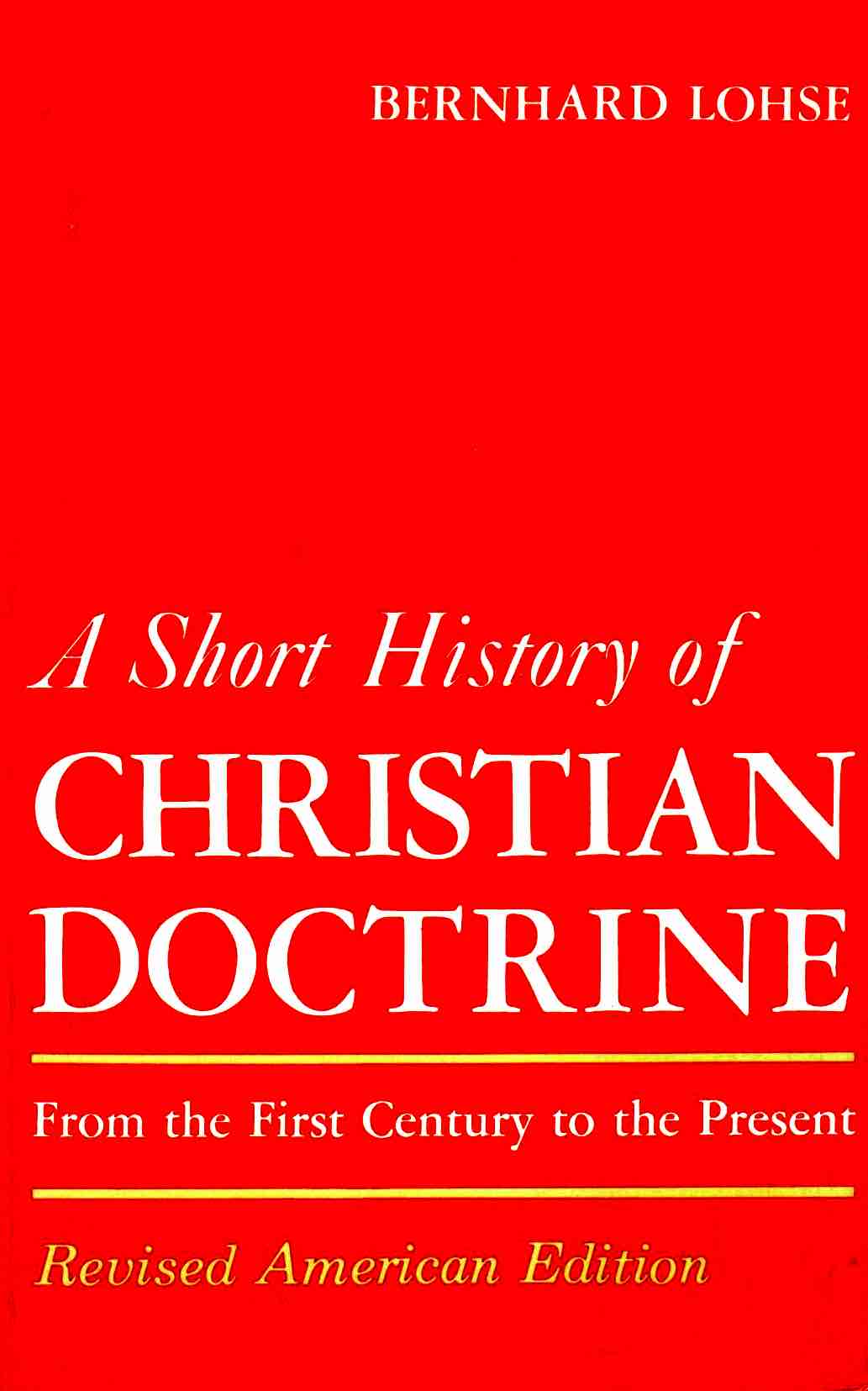 Cover of A Short History of Christian Doctrine
