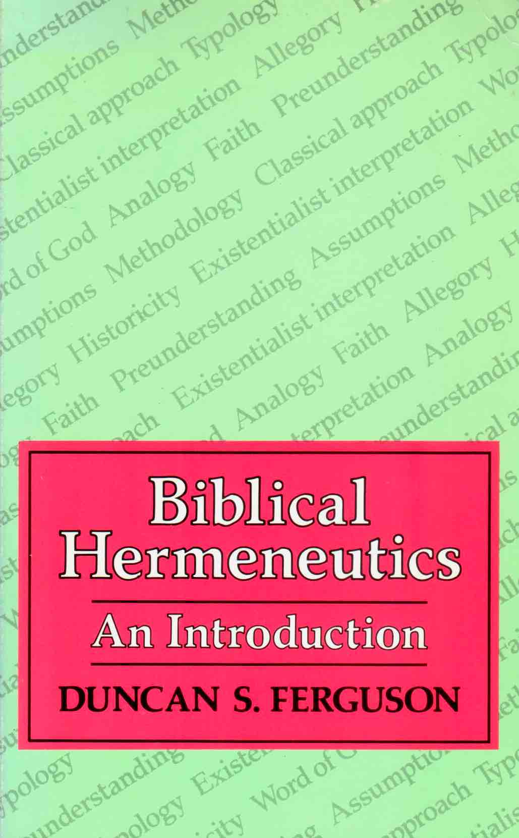 Cover of Biblical Hermeneutics