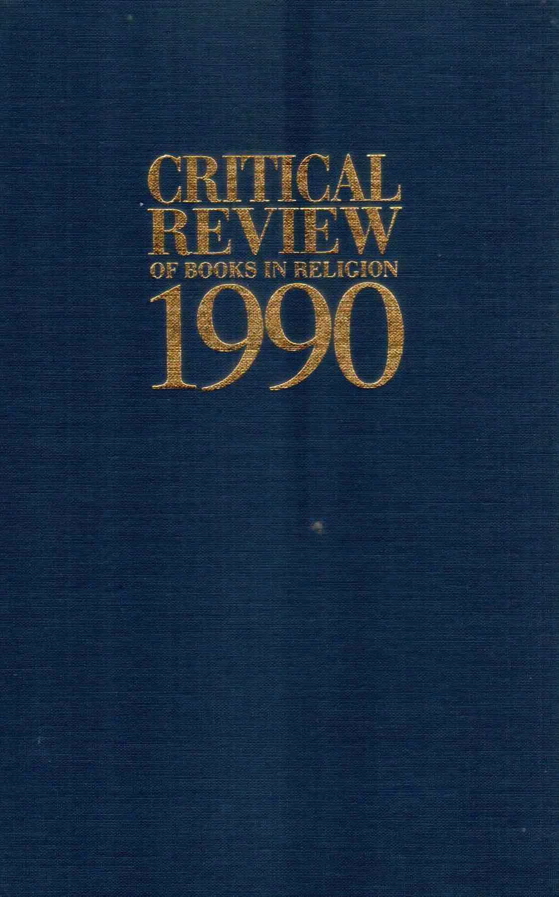 Cover of Critical Review of Books in Religion 1990