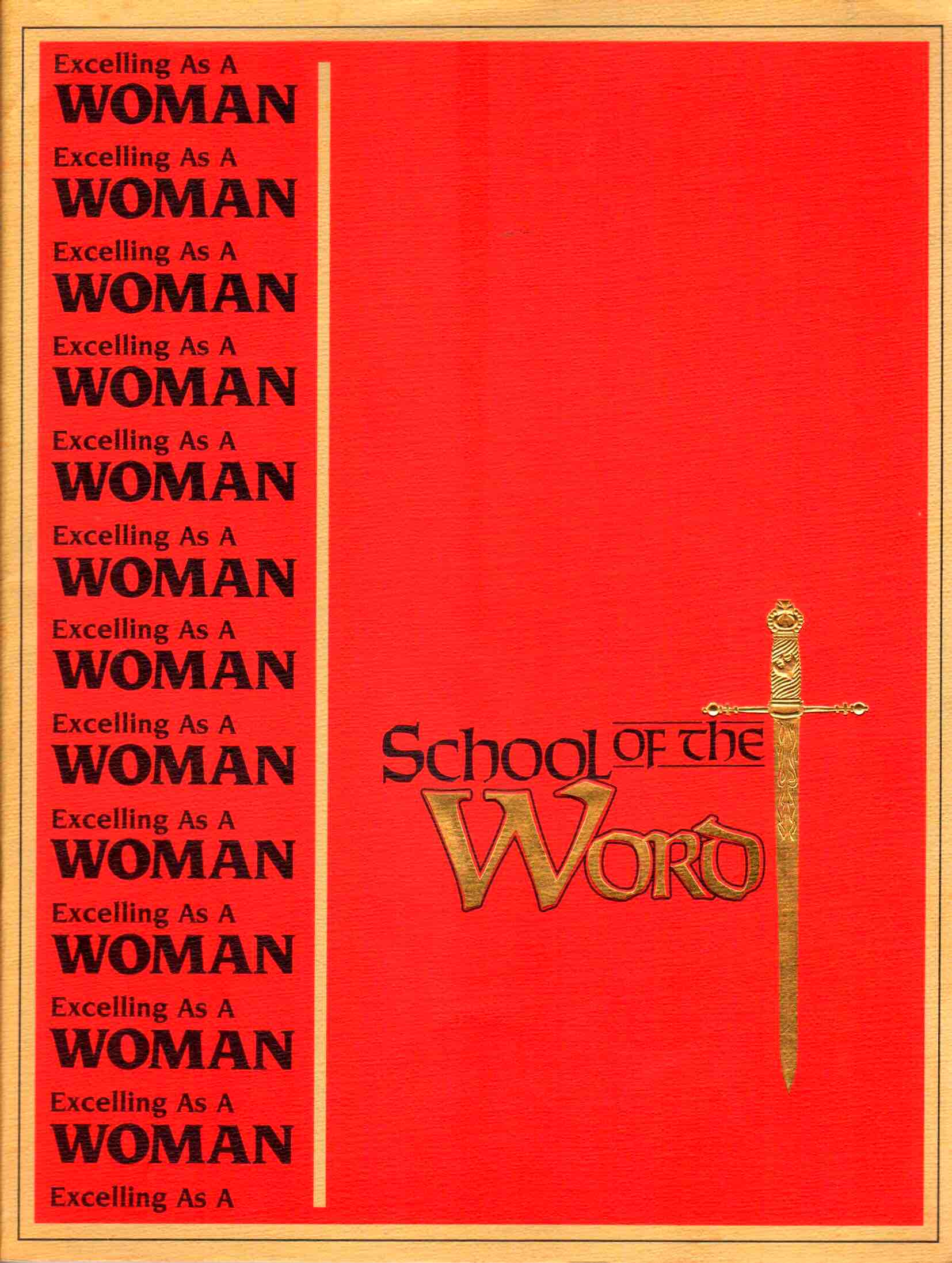 Cover of School of the Word: Excelling as a Woman