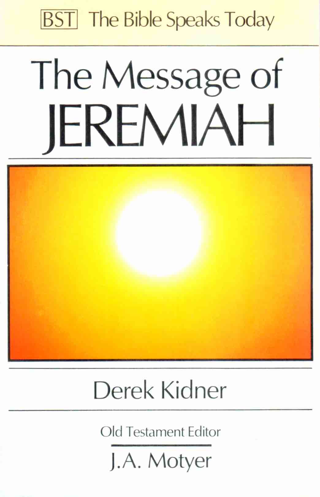 Cover of The Message of Jeremiah