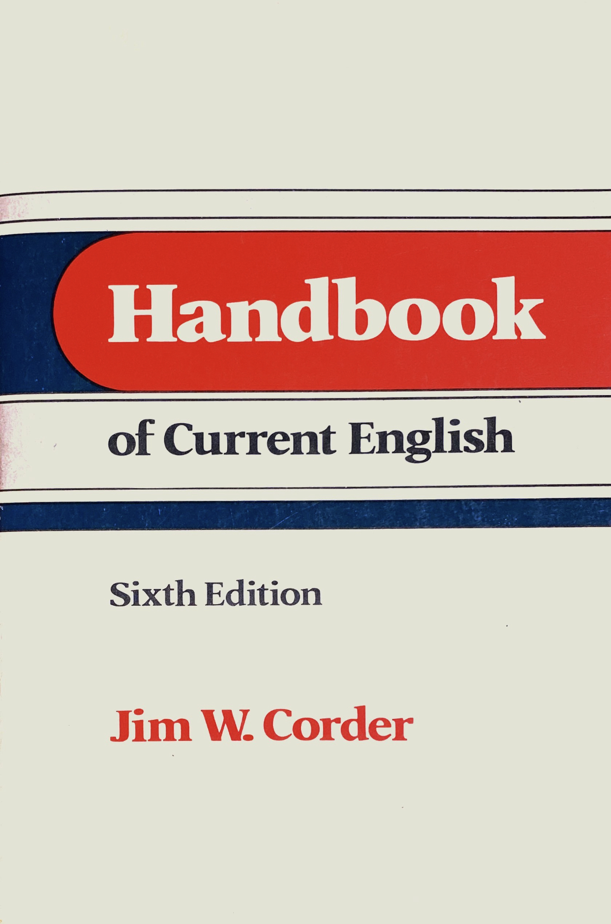 Cover of Handbook of Current English