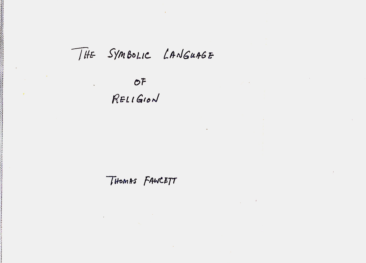 Cover of The Symbolic Language of Religion